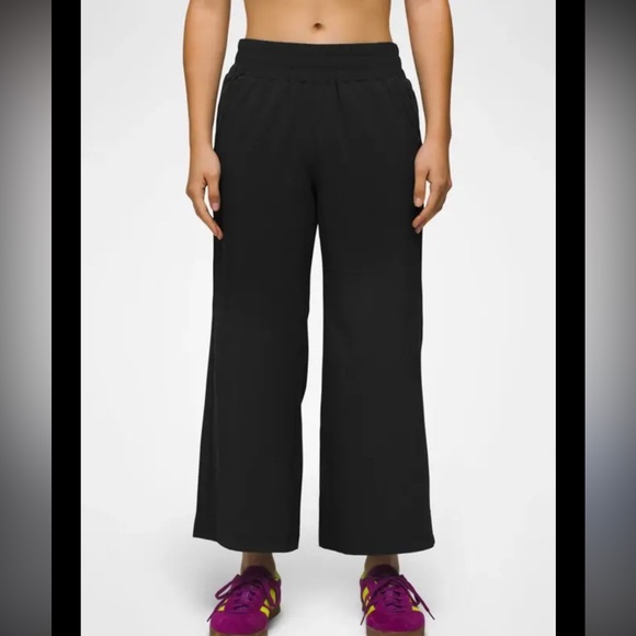Prana Women's Black Wide Leg Pants - Picture 2 of 11